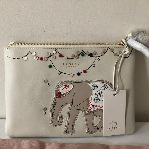 RADLEY LONDON DIWALI POUCH MEDIUM ZIP-TOP WRISTLET - Picture 6 of 8